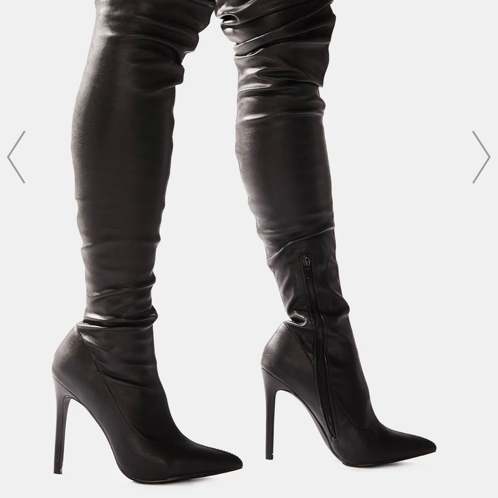 Dolls Kill thigh high boots